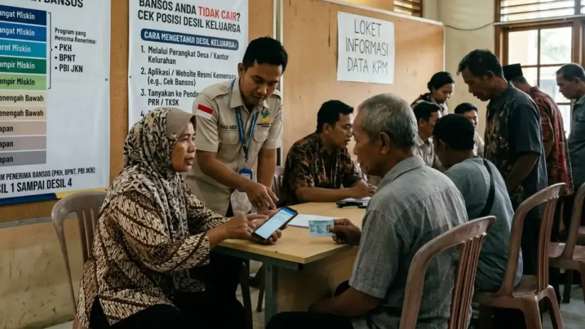 Cara cek desil bansos lewat HP menggunakan situs Cek Bansos Kemensos. Simak langkah pengecekan NIK dan pembagian desil 1 sampai 10.