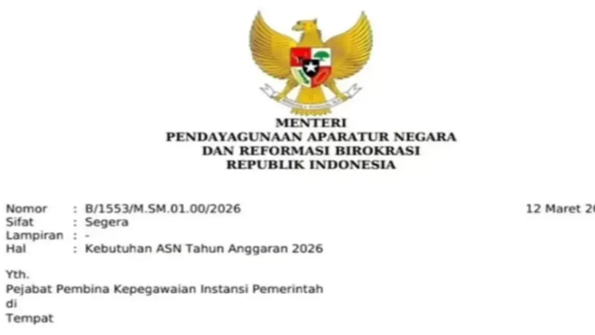 Surat MenpanRB B/1553/M.SM.01.00/2026