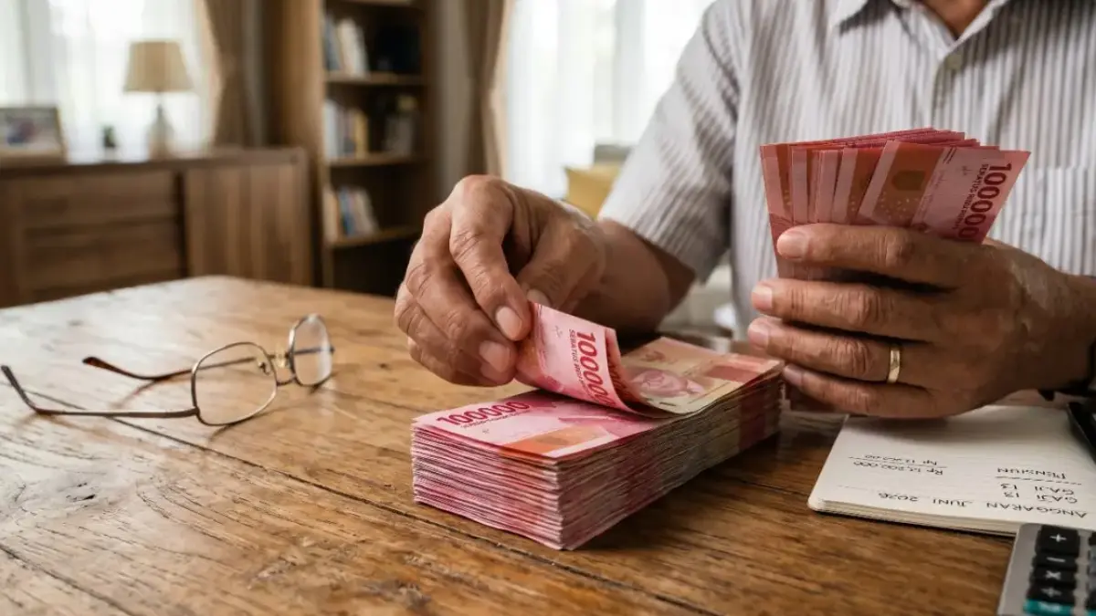 Pemerintah menyalurkan bansos senilai Rp900.000 pada Juni 2026 melalui skema rapelan BLT Dana Desa dan bantuan pendidikan PIP tingkat SMA/SMK. (foto diolah dengan AI)
