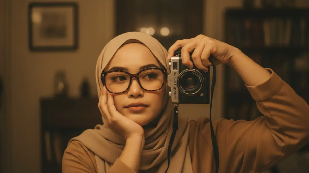 Ilustrasi hasil potret cinematic 8K dengan menggunakan Gemini AI.