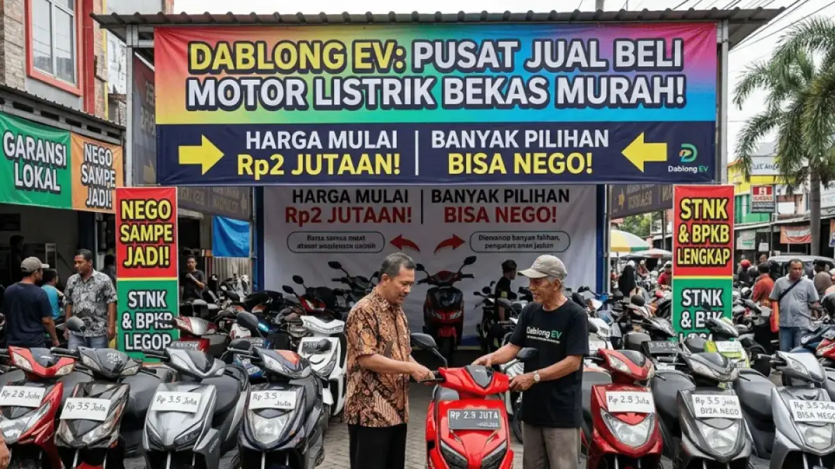 Berburu Motor Listrik Bekas Murah di Dablong EV: Harga Mulai Rp2 Jutaan, Banyak Pilihan Bisa Nego!