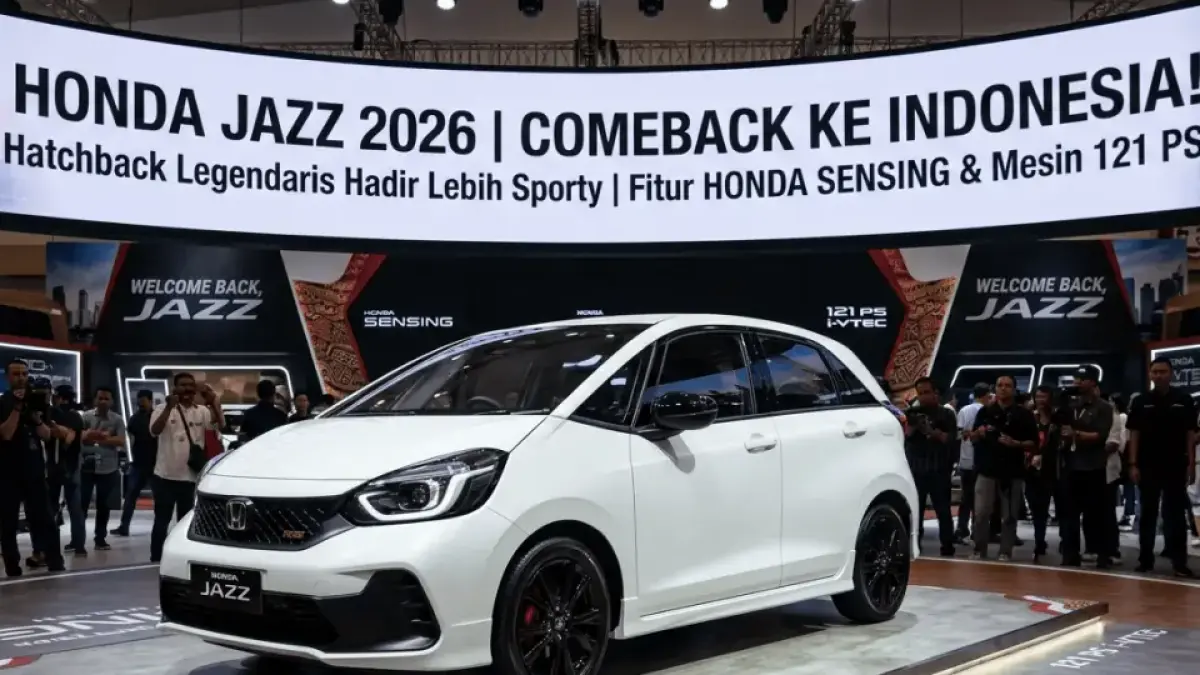 Honda Jazz 2026 Resmi Jadi Sorotan! Hatchback Stylish dengan Kabin Super Fleksibel dan Fitur Honda Sensing Dibanderol Mulai Rp360 Juta