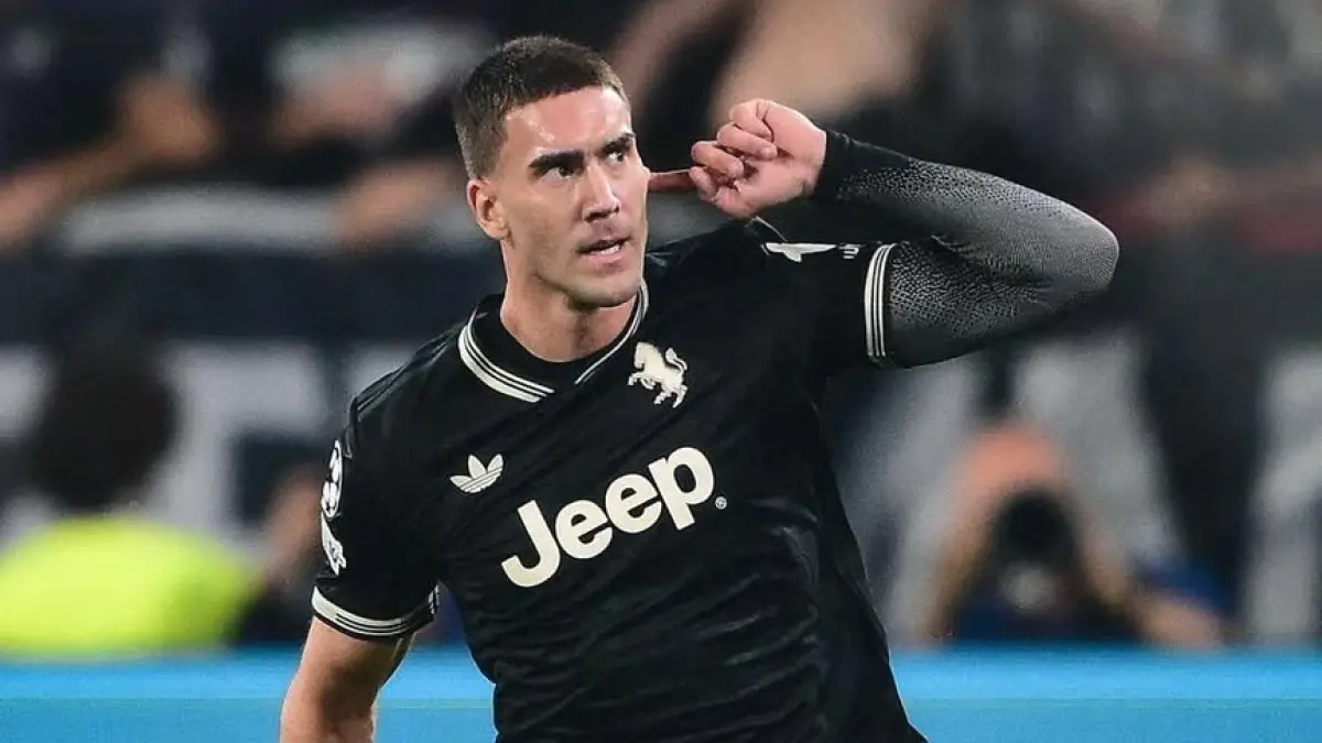 Striker Juventus Dusan Vlahovic