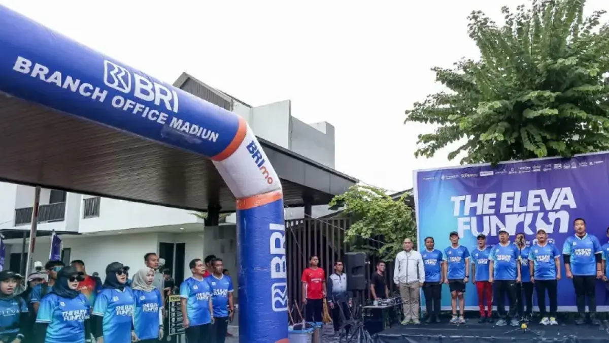 Event lari Eleva Fun Run mendapat dukungan dari BRI.