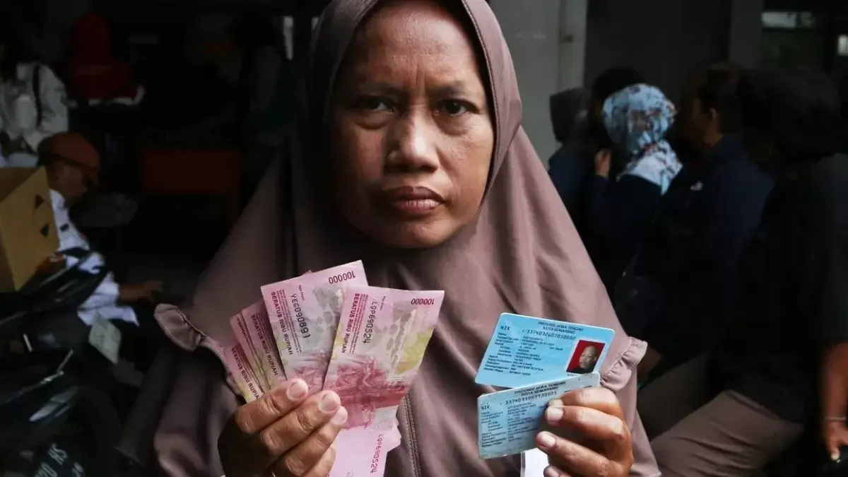 Ilustrasi bantuan langsung tunai.