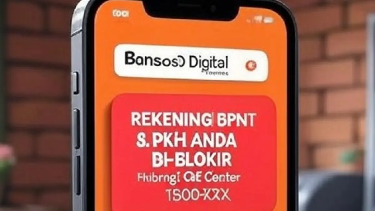 Ilustrasi rekening penerima bansos PKH dan BPNT diblokir Kemensos. (Ainul Hafidz/AI/Radar Jombang)