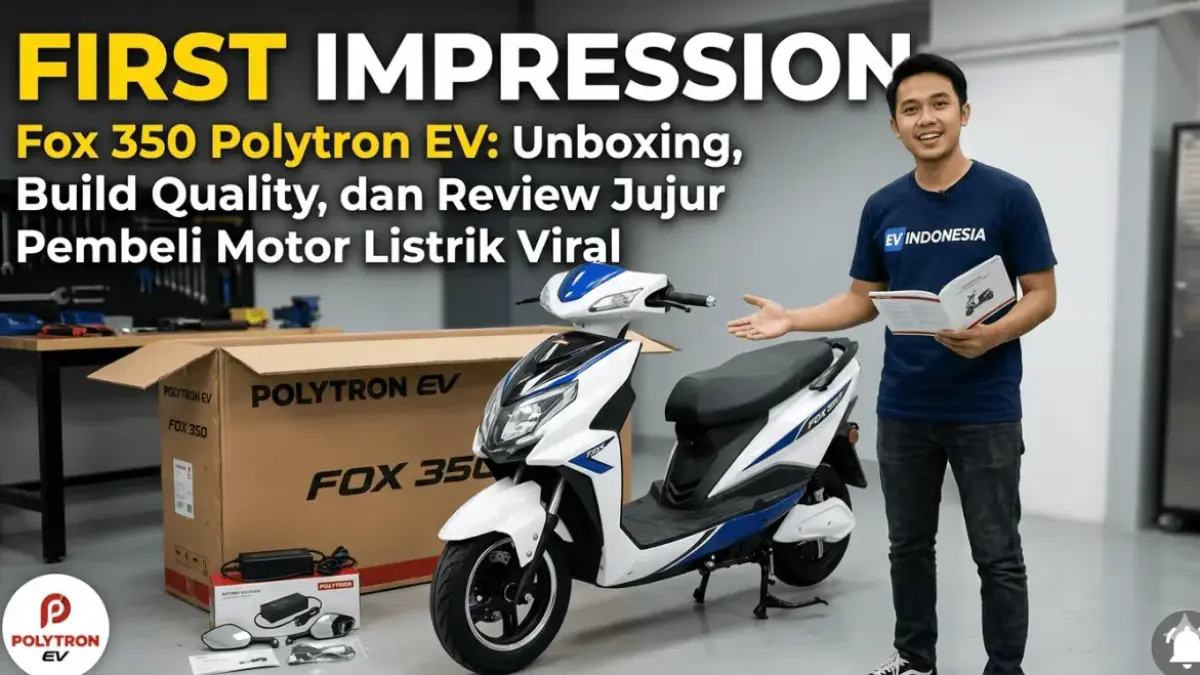 FIRST IMPRESSION Fox 350 Polytron EV: Unboxing, Build Quality, dan Review Jujur Pembeli Motor Listrik Viral