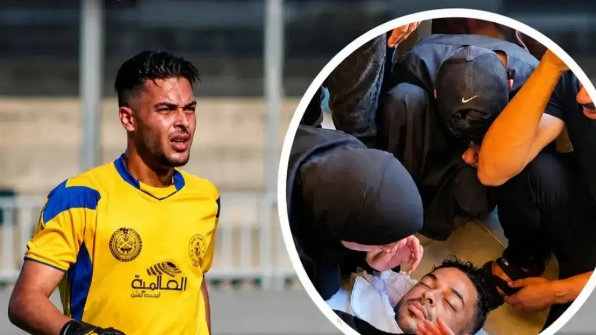 KABAR DUKA: Kiper Palestina, Saleem Al-Ashqar tewas dalam serangan tentara Israel di Jalur Gaza. (Aljazeera-instagram/tamerhqeshta)