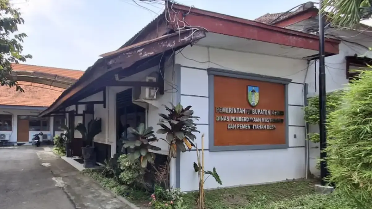 Suasana Kantor DPMPD Kabupaten Kediri. (Foto Asad MS)