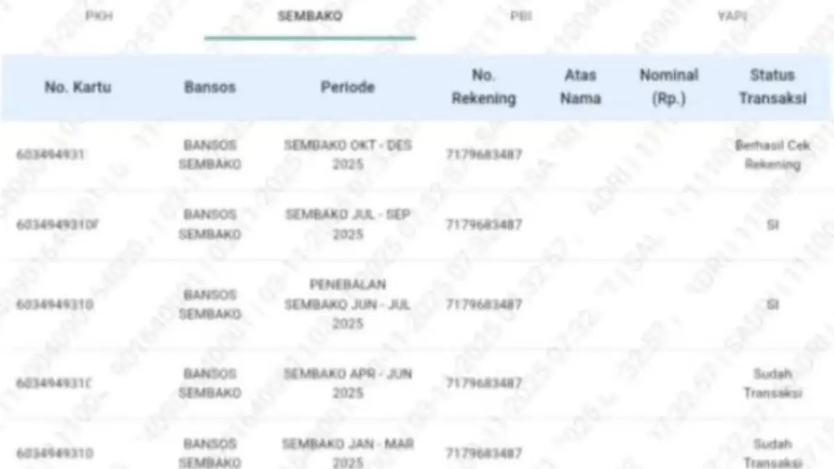 Cek status bansos BPNT tahap 2