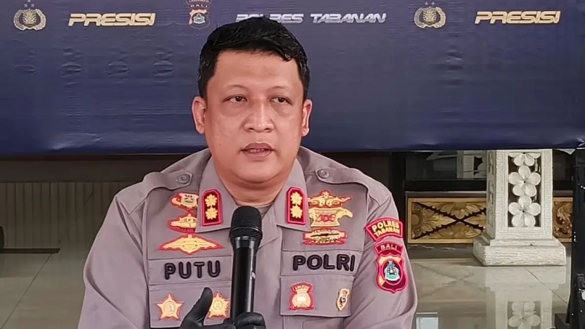 Kapolres Tabanan AKBP I Putu Bayu Pati. 