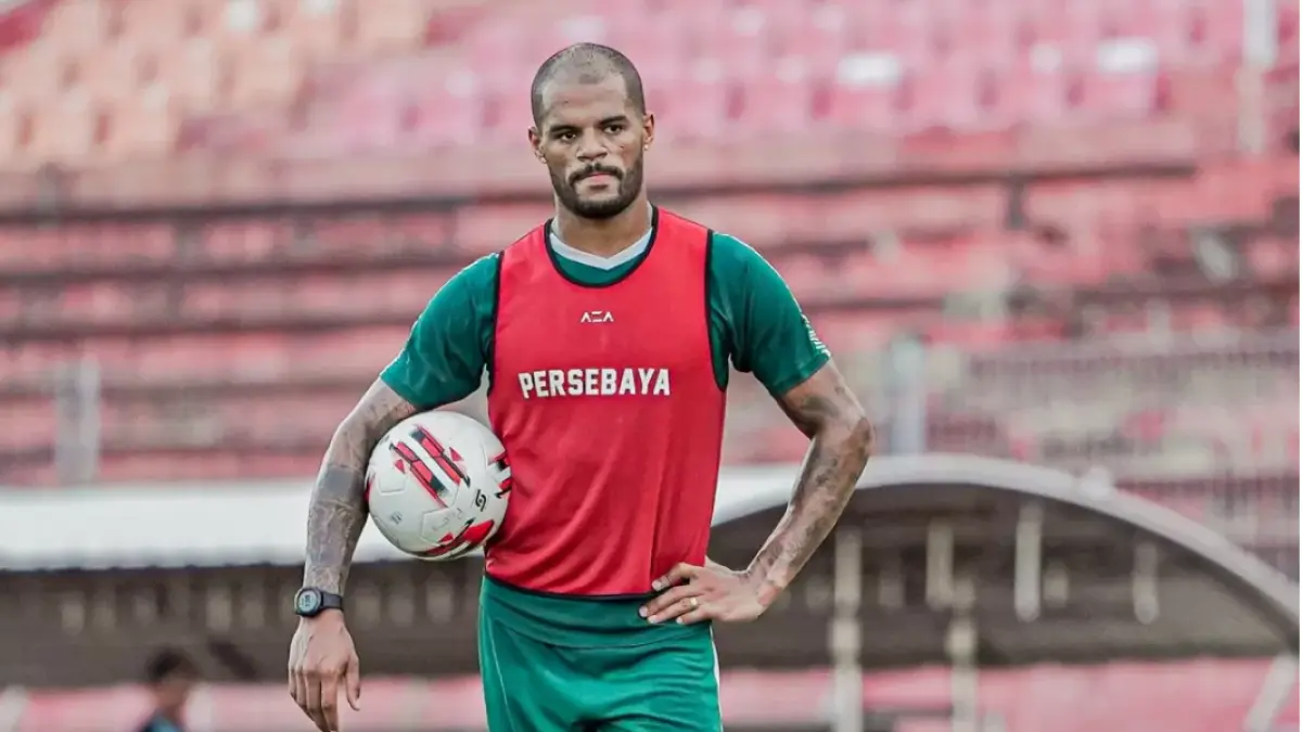 VETERAN - Striker Malut United David Da Silva saat masih berkostum Persebaya. 