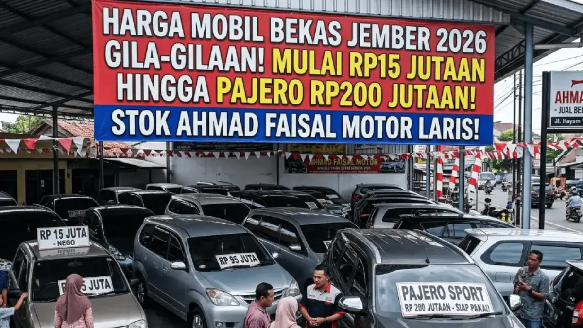 Harga Mobil Bekas Jember 2026 Gila-Gilaan, Mulai Rp15 Jutaan hingga Pajero Rp200 Jutaan, Stok Ahmad Faisal Motor Laris!