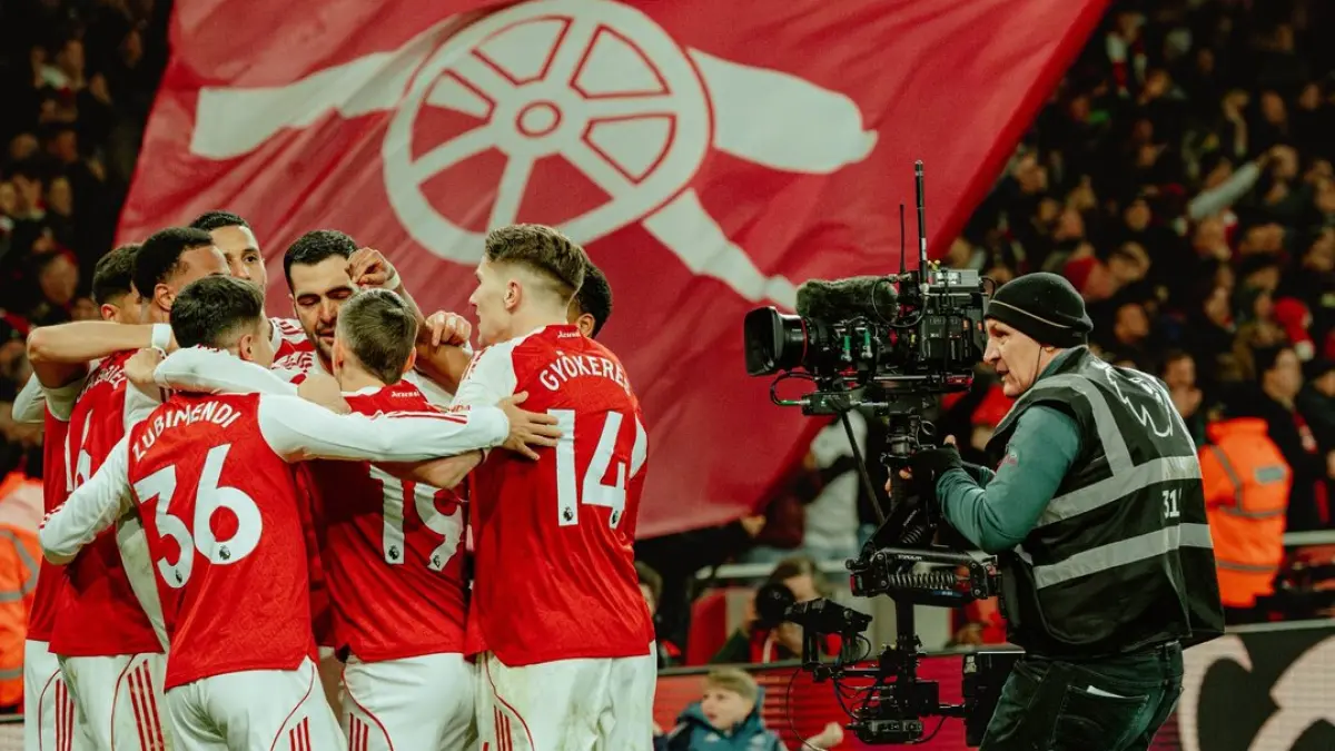 SIAP MELEDAK: Arsenal akan bertandang ke markas Sporting Lisbon di leg pertama perempat final Liga Champions (Arsenal)