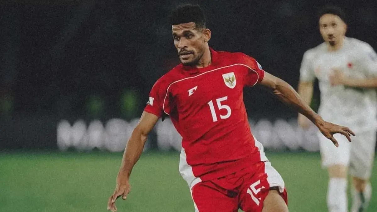 Gelandang Timnas Indonesia Ricky Kambuaya.