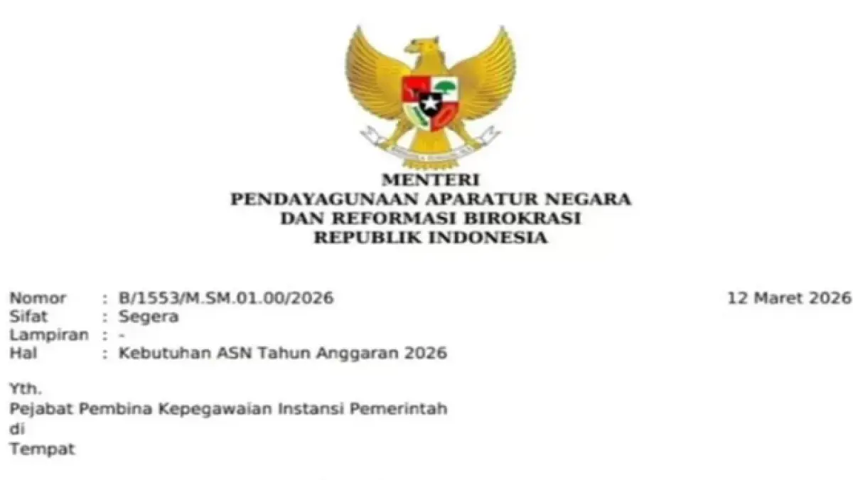 Surat MenpanRB B/1553/M.SM.01.00/2026