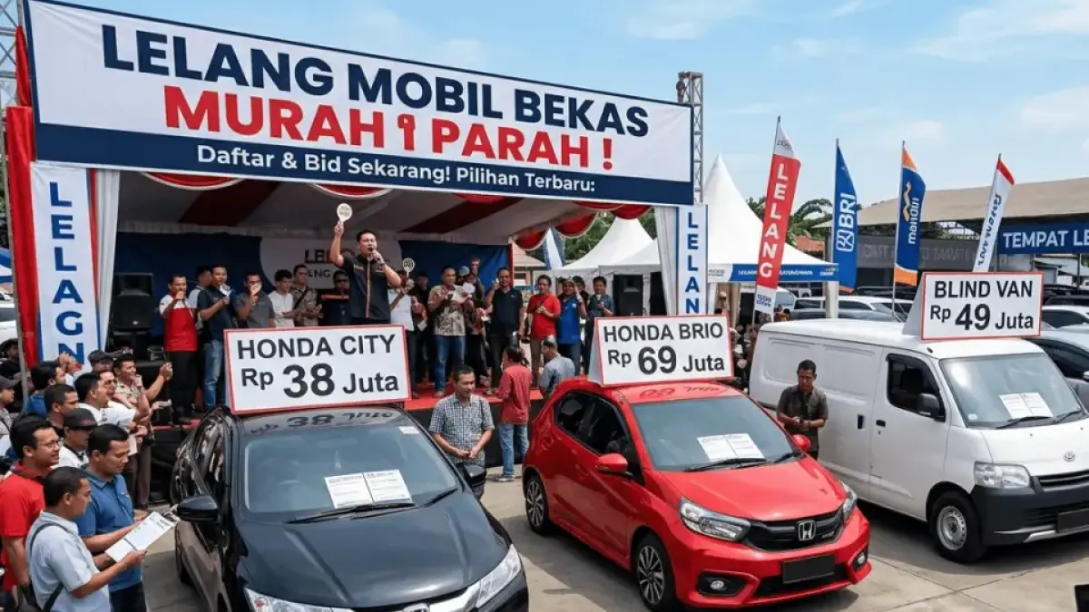 Lelang Mobil Bekas Murah Parah! Honda City Rp38 Juta, Brio Rp69 Juta hingga Blind Van Rp49 Juta, Ini Pilihan Terbarunya