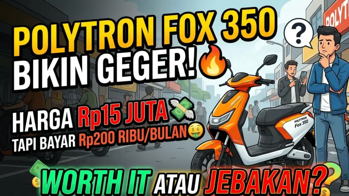 Polytron Fox 350 Bikin Geger! Harga Rp15 Juta Tapi Harus Bayar Rp200 Ribu/Bulan, Worth It atau Jebakan?