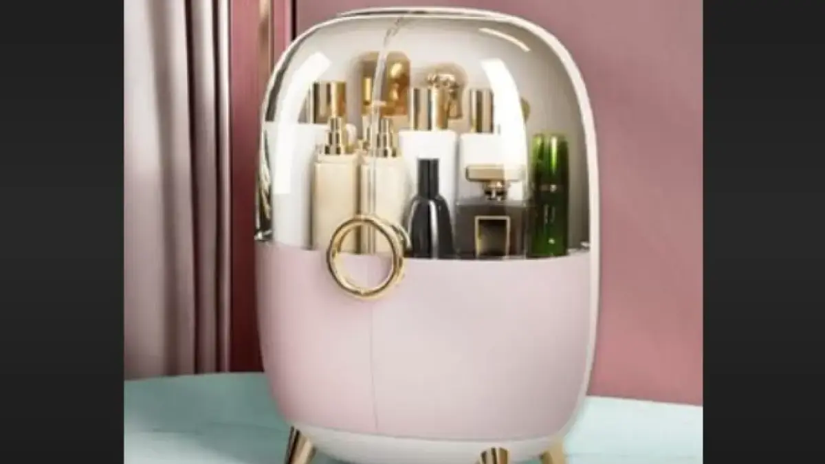 Ataru 26x18x36 Cm Tempat Kosmetik Dengan Tutup – Pink