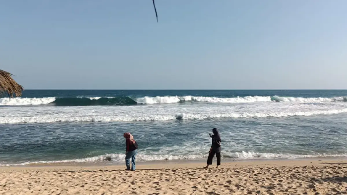 CARI SOLUSI: Kawasan Pantai Watulawang di Padukuhan Ngasem, Kalurahan Tepus, Kapanewon Tepus, Gunungkidul. (Yusuf Bastiar/Radar Jogja)