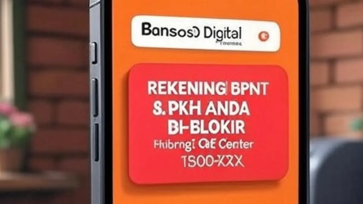 Ilustrasi rekening penerima bansos PKH dan BPNT diblokir Kemensos. (Ainul Hafidz/AI/Radar Jombang)