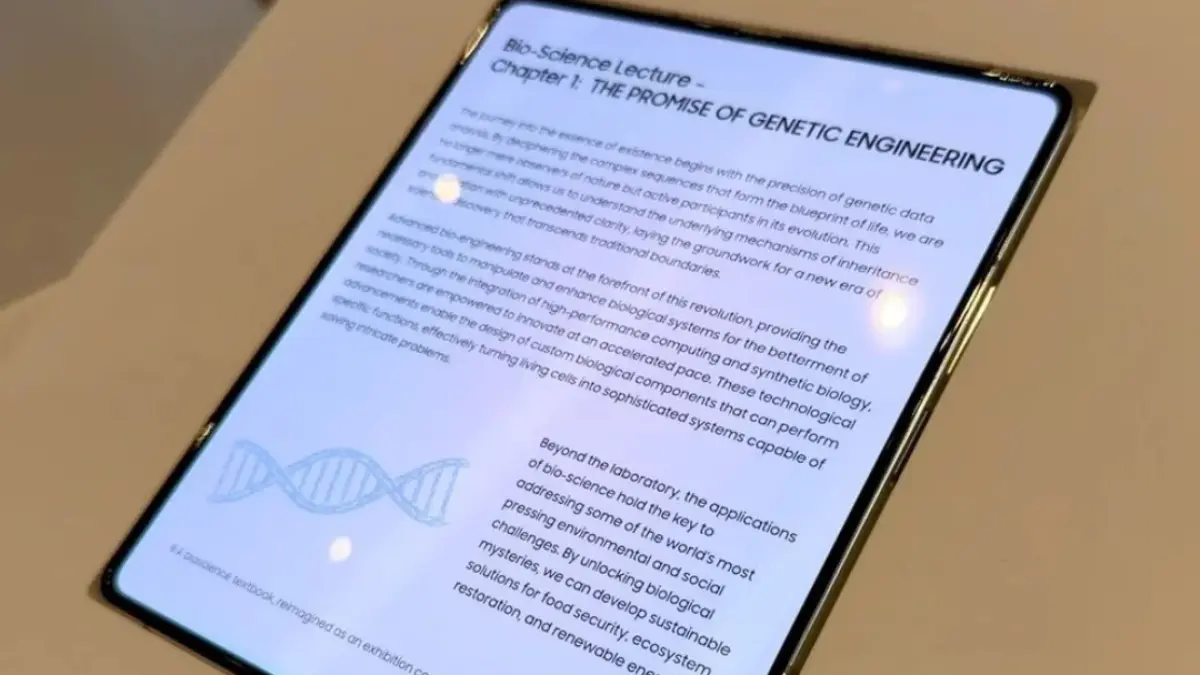 Samsung memamerkan teknologi layar lipat tanpa bekas lipatan pada ajang CES 2026. Inovasi ini disebut bakal menjadi fondasi bagi generasi ponsel lipat berikutnya termasuk Samsung Galaxy Z Fold 8