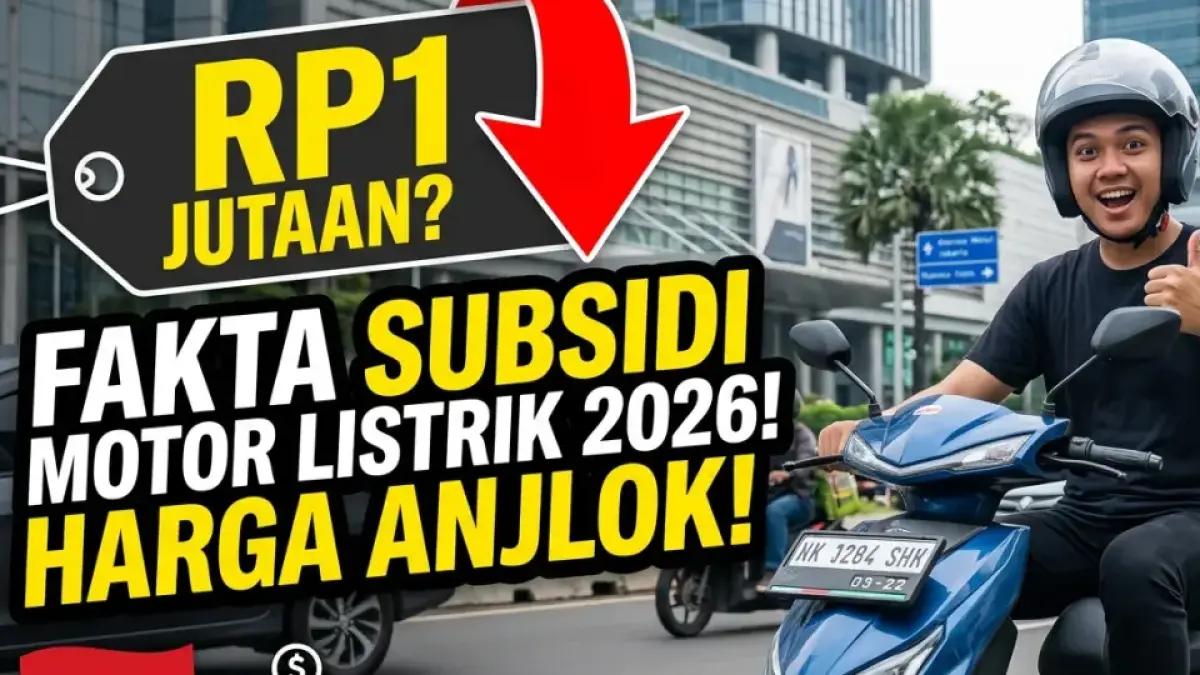 Motor Listrik Cuma Rp1 Jutaan? Ini Fakta Subsidi Motor Listrik 2026 yang Bikin Harga Anjlok!