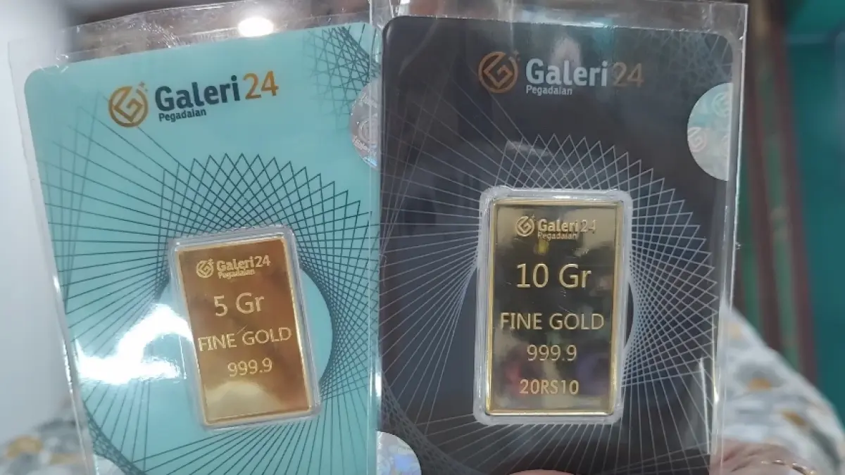 Harga Emas di pegadaian (Foto: Diana Yunita Sari/JPRK)