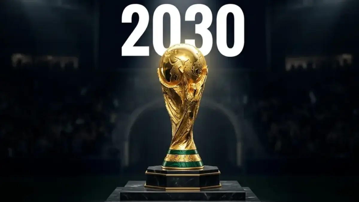 Ilustrasi Piala Dunia 2030. (foto diulah dengan AI)
