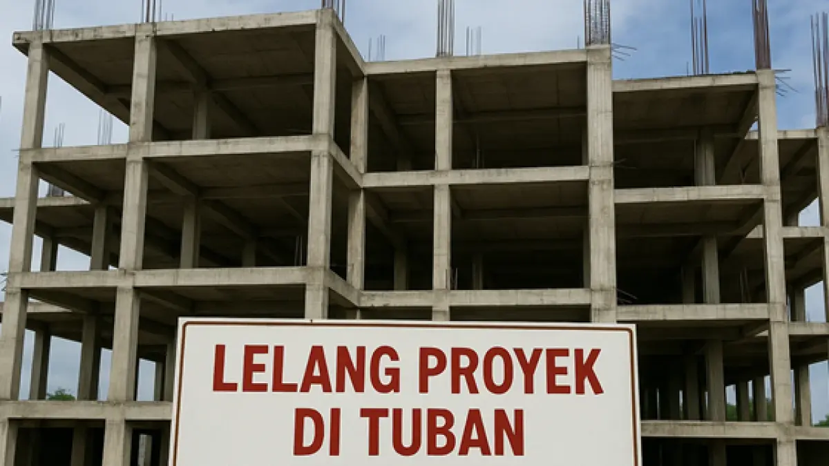 Meski HPS proyek APBD 2026 telah disesuaikan, kontraktor Tuban tetap berhati-hati akibat ketidakpastian harga material. (RADAR TUBAN)