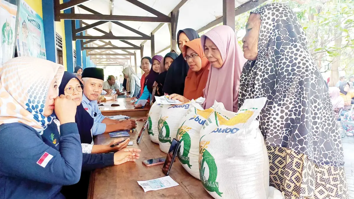 pencairan Bansos beras 30 kilogram 