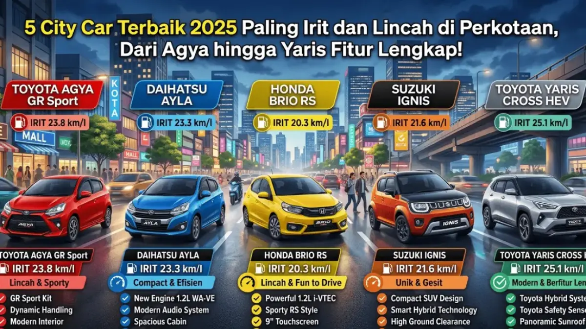 5 Mobil Bekas Murah Irit Setara LCGC, Harga Mulai Rp60 Juta Bisa Dapat Fitur Lebih Lengkap!