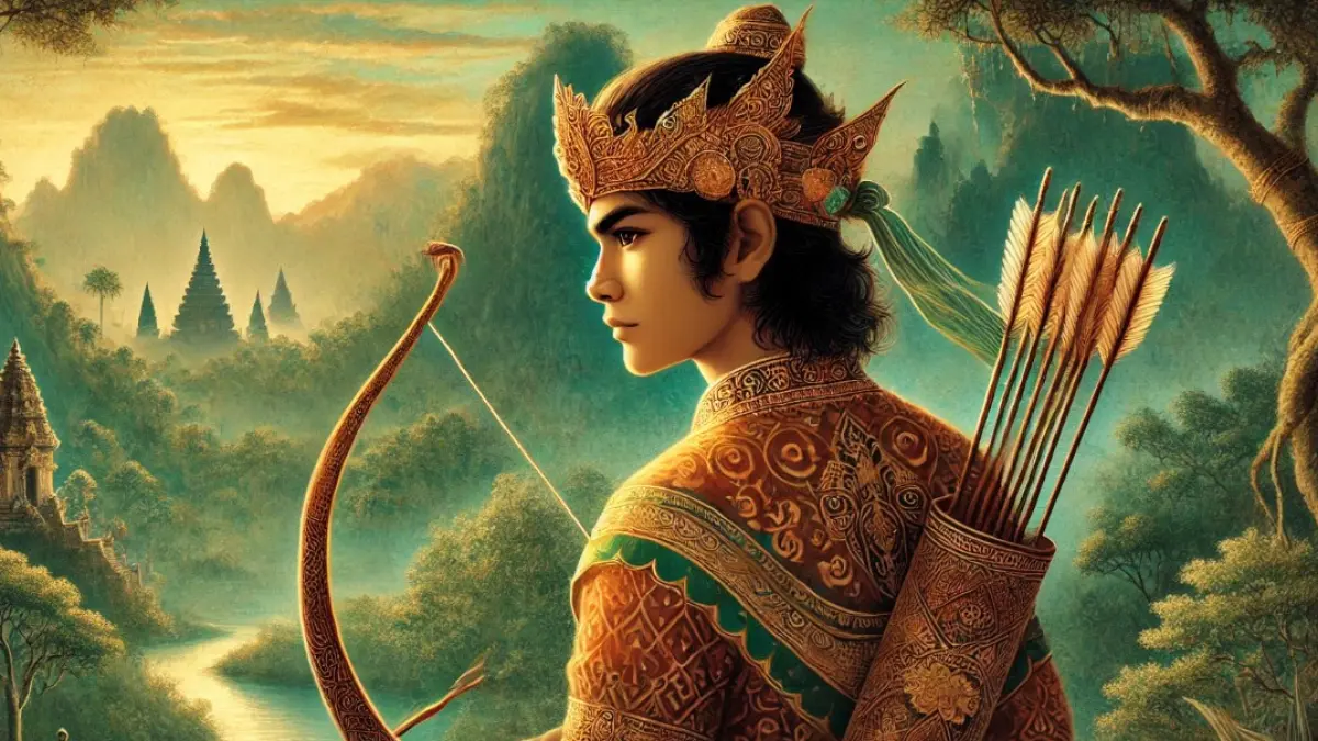 Ilustrasi tokoh wayang Arjuna. (RADAR MADIUN)
