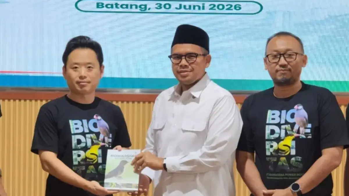 Launching buku Biodiversity PLTU Jateng di Aula Kantor Bupati Batang.