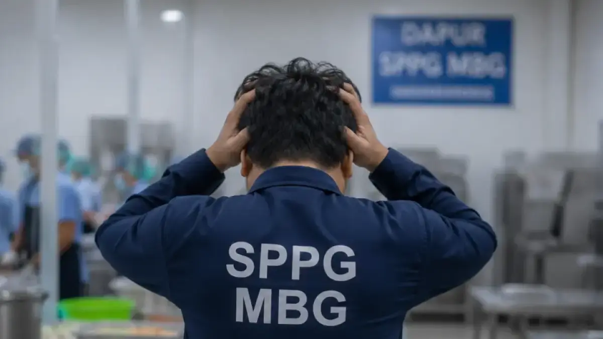 Ilustrasi BGN suspend enam SPPG di Tuban karena pelanggaran standar operasional. (RADAR TUBAN/AI)