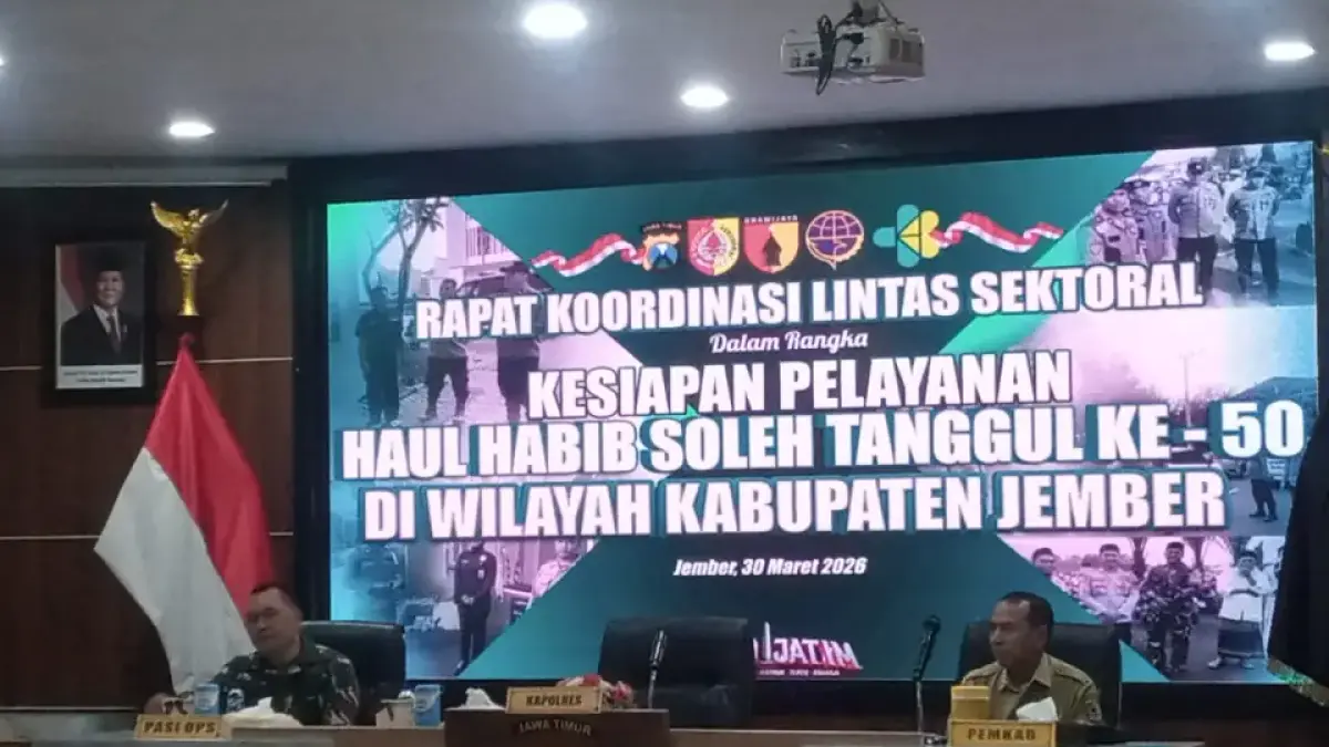 Dokumentasi Rakor persiapan Haul Habib Sholeh. Ribuan Kendaraan Bakal Serbu Tanggul, Ini Titik Parkirnya Biar Tidak Muter-Muter (PPID Jember)