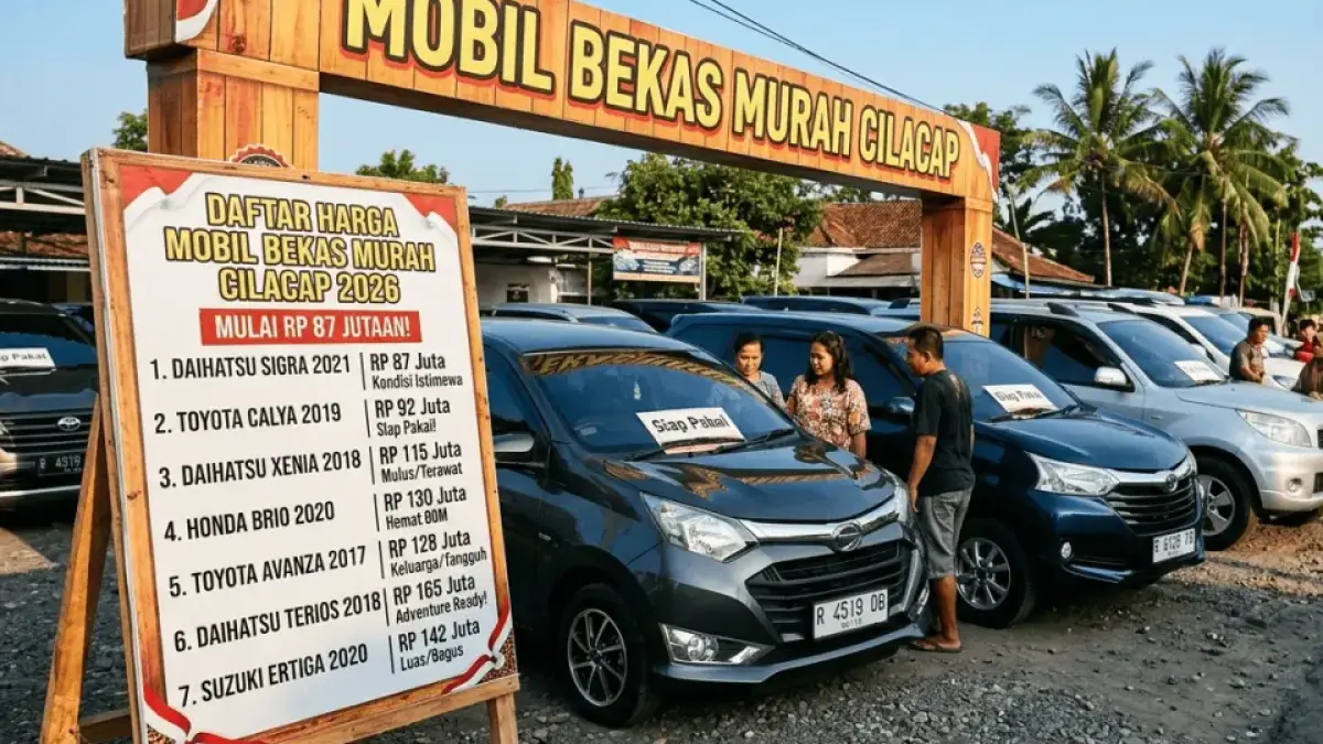 Daftar Harga Mobil Bekas Murah di Cilacap 2026: Mulai Rp87 Jutaan, Ada Sigra, Xenia hingga Terios Siap Pakai!
