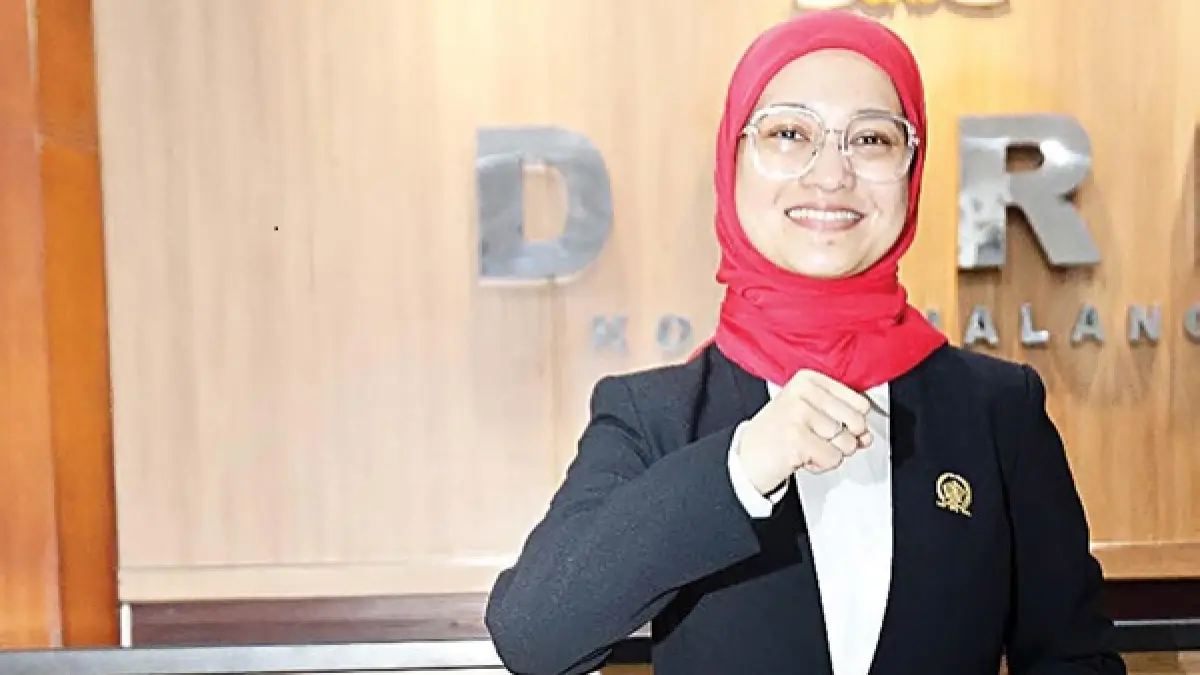 BAKAL IKUT MENGAWAL: Ketua DPRD Kota Malang Amithya Ratnanggani Siraduhitta meminta alokasi dana dari SiLPA 2025 diperhatikan (Darmono/Radar Malang)