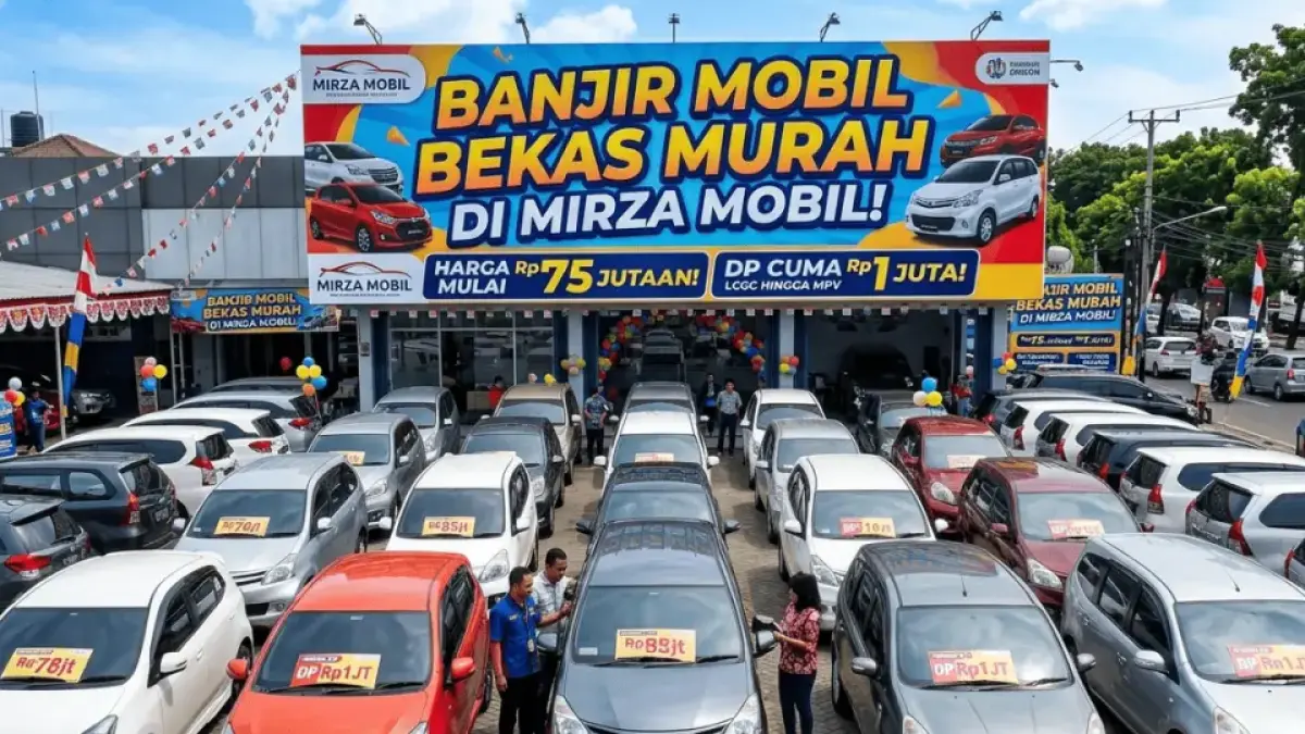 Banjir Mobil Bekas Murah di Mirza Mobil! LCGC hingga MPV Harga Mulai Rp75 Jutaan, DP Cuma Rp1 Juta