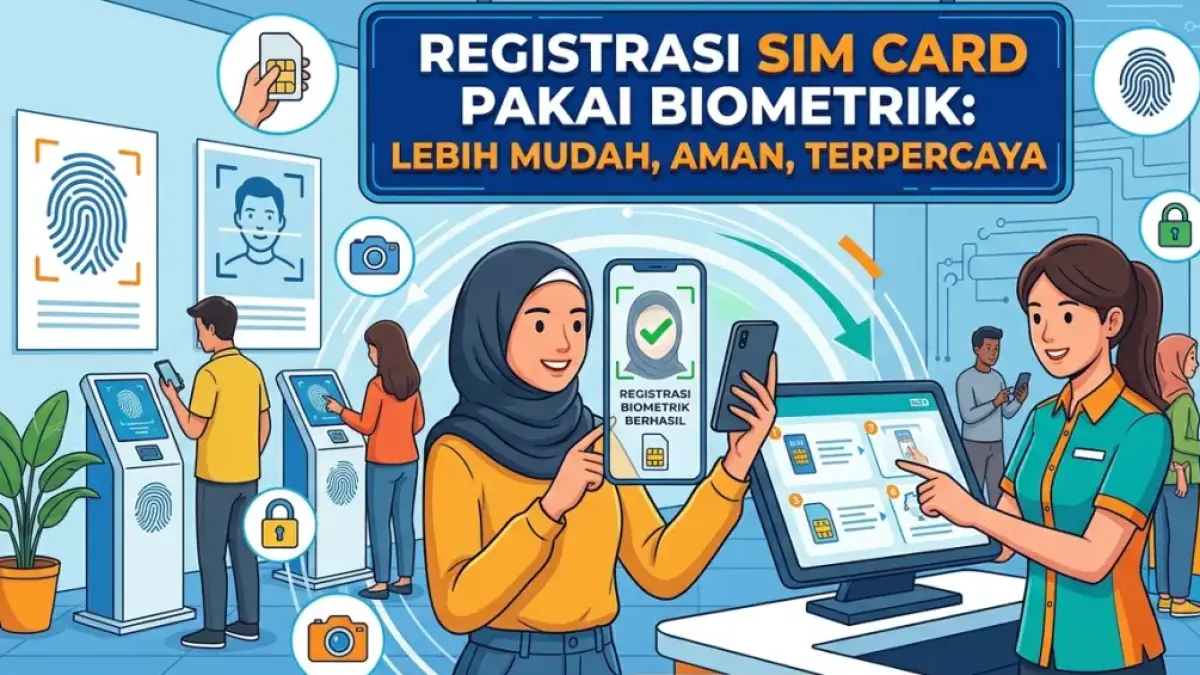 Registrasi SIM Card Pakai Biometrik Mulai 1 Juli (Ilustrasi: Ai)
 