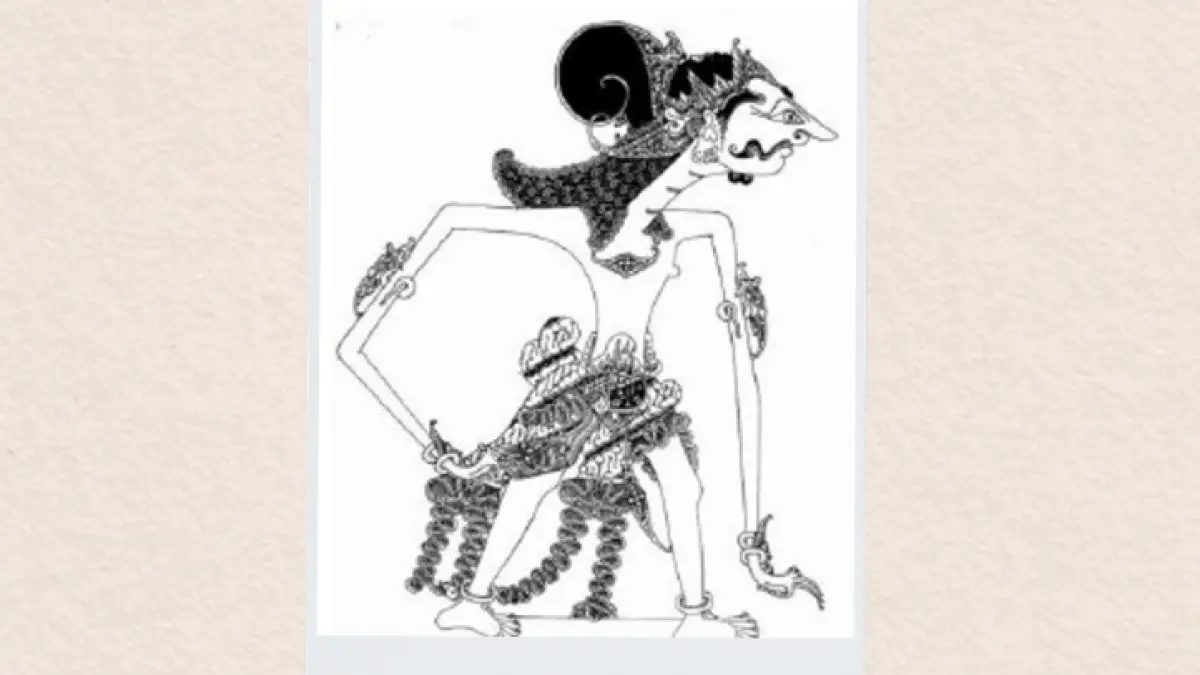 Ilustrasi tokoh wayang Raden Aswatama versi Jogja (RADAR MADIUN)