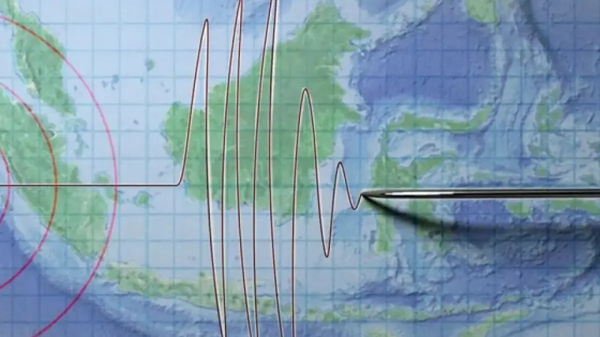 Ilustrasi aktivitas gempa bumi dan penyebaran gelombang seismik di wilayah Indonesia (news.detik.com)