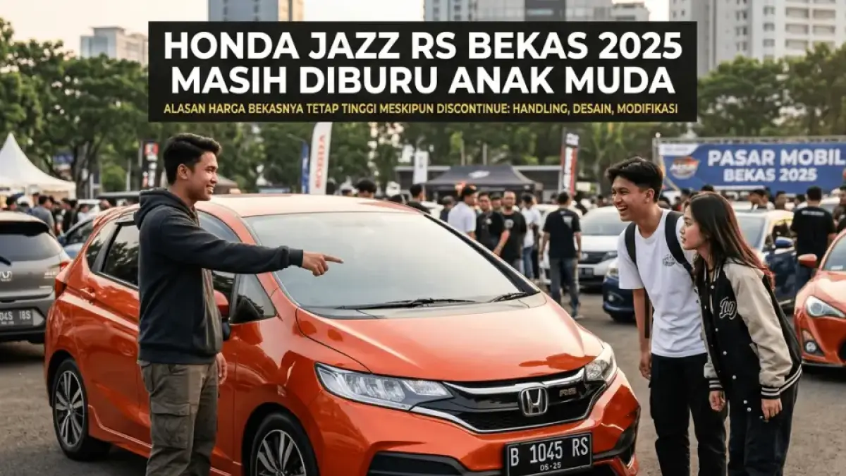 Honda Jazz RS Bekas 2025 Masih Diburu Anak Muda, Ternyata Ini Alasan Harga Bekasnya Tetap Tinggi Meski Sudah Discontinue