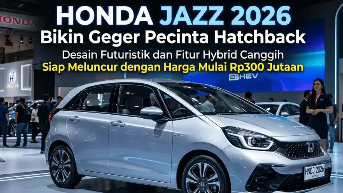 Honda Jazz 2026 Bikin Geger Pecinta Hatchback, Desain Futuristik dan Fitur Hybrid Canggih Siap Meluncur dengan Harga Mulai Rp300 Jutaan