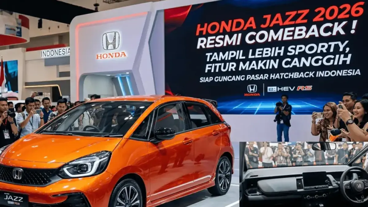 Honda Jazz 2026 Resmi Comeback? Tampil Lebih Sporty, Fitur Makin Canggih dan Siap Guncang Pasar Hatchback Indonesia
