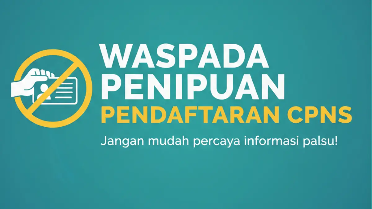 Ilustrasi waspada penipuan cpns