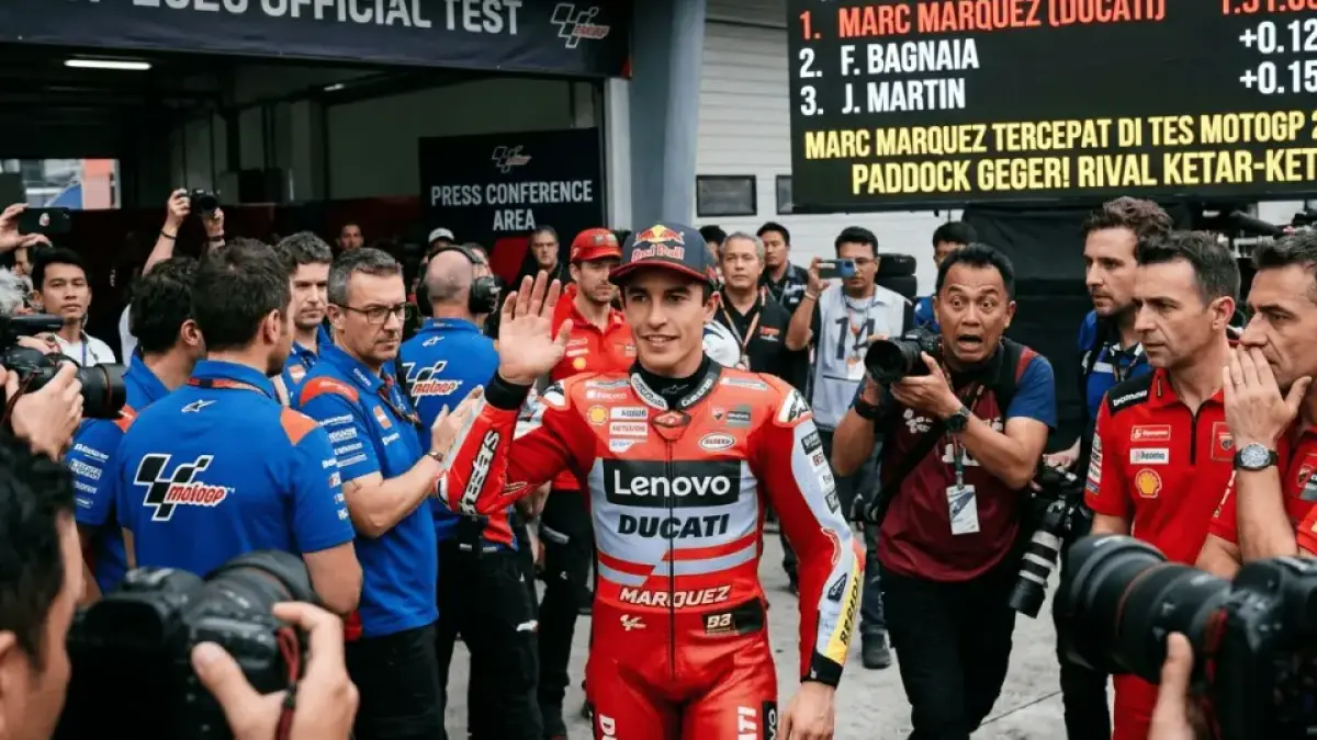 Marc Marquez Tercepat di Tes MotoGP 2026, Paddock Geger! Rival Ketar-Ketir Lihat Kebangkitan Sang Juara