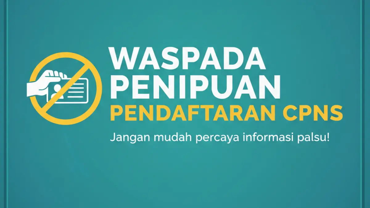Ilustrasi waspada penipuan cpns