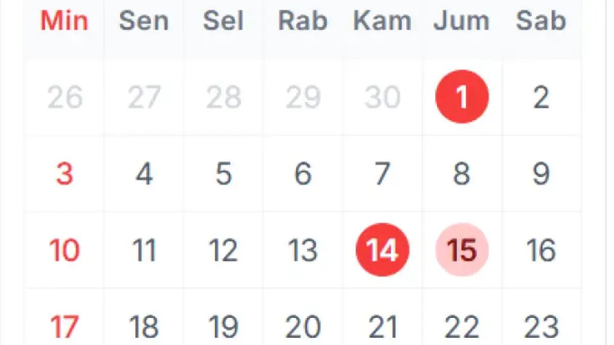 Kalender Mei 2026 