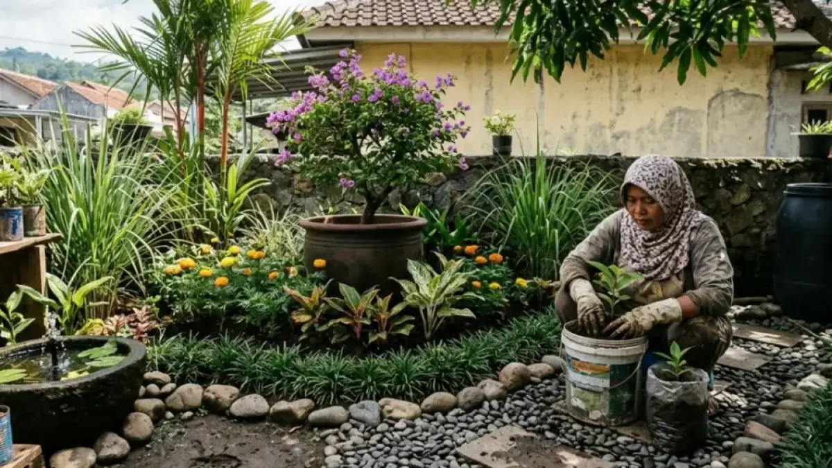 Bikin Taman Sendiri di Rumah Bisa Hemat Biaya, Ini Tahapan yang Dilakukan